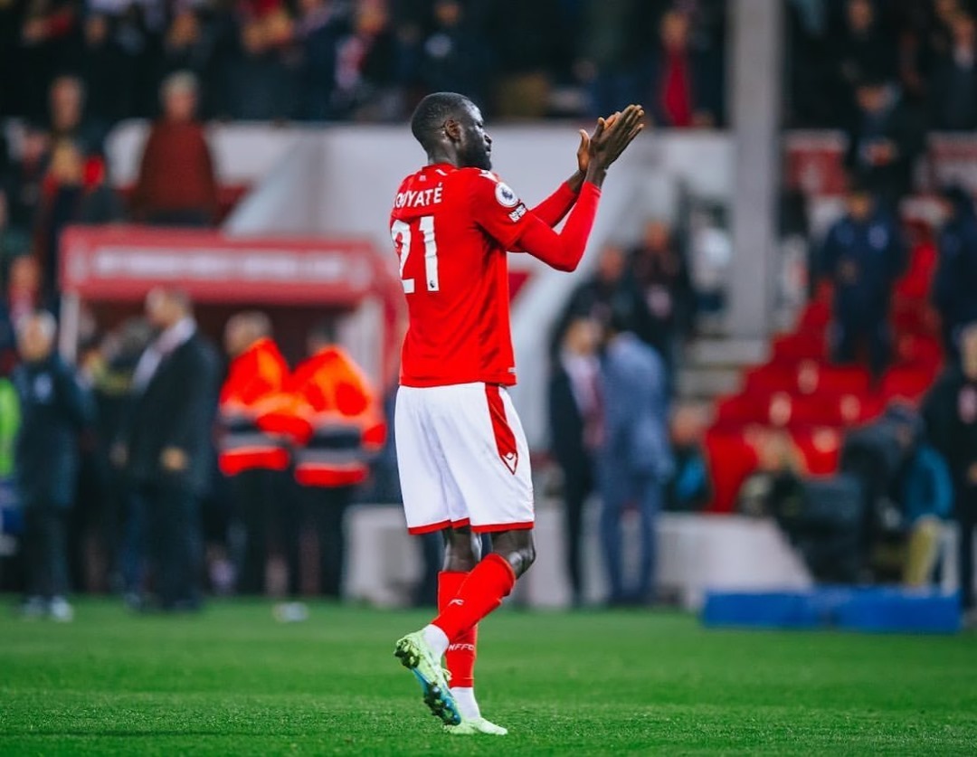 Angleterre Cheikhou Kouyaté quitte Nottingham Forest cet été