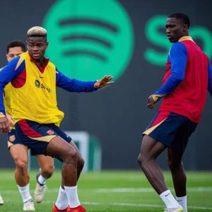 FC Barcelone Mamadou Mbacké Fall et Mikayil Ngor Faye - Africafootunited