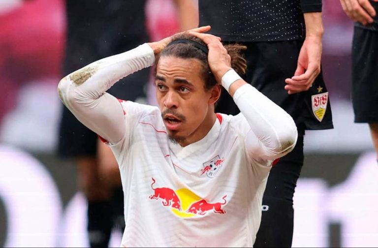Yussuf Poulsen RB Leipzig VfB Stuttgart