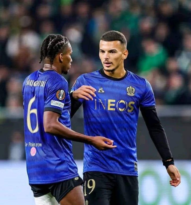 Hicham Boudaoui OGC Nice Badr Eddine Bouanani