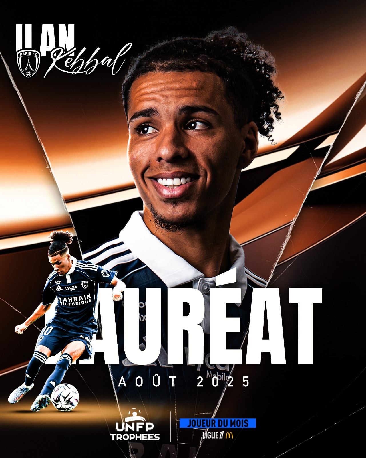 Ligue 1 : Ilan Kebbal élu joueur du mois d’août
