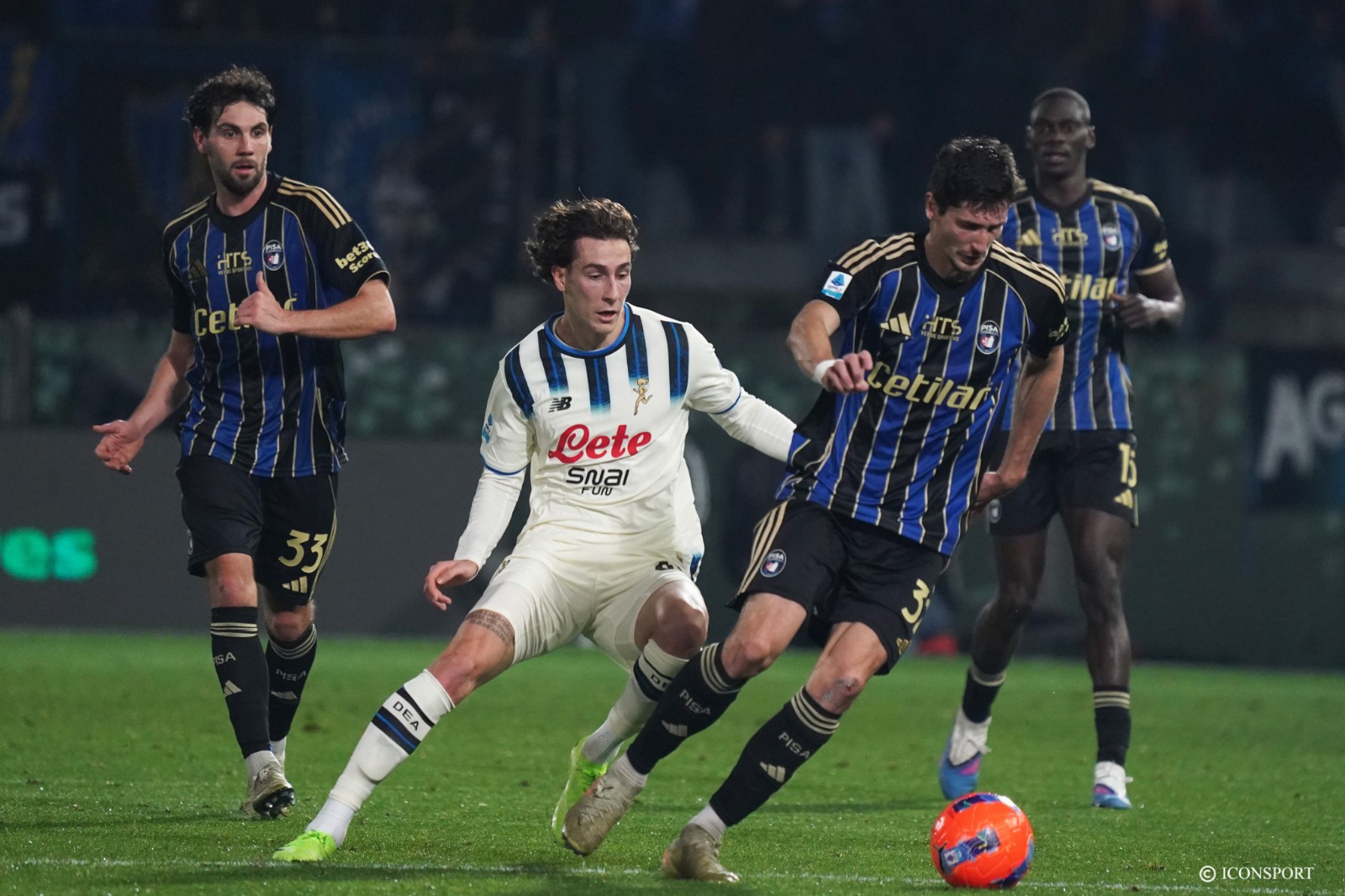 Serie A (J21) : Pise et Atalanta Bergame se séparent dos à dos 