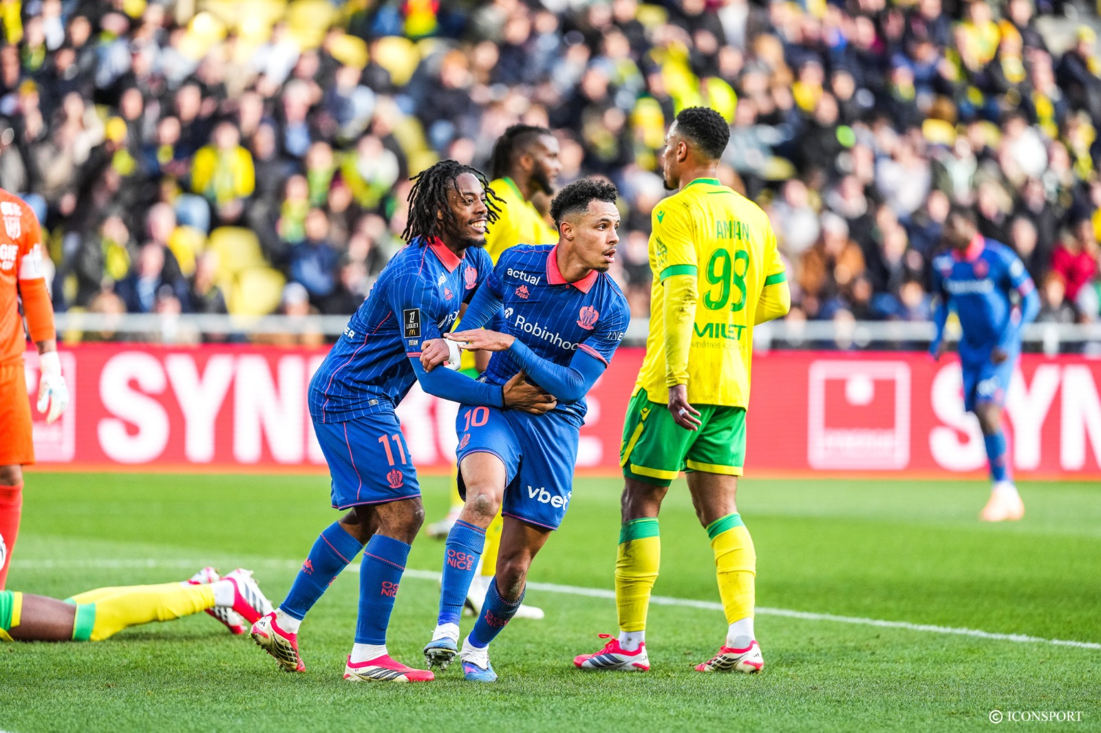 Ligue 1 (J19) : le FC Nantes largement mené sur son terrain à la pause par l’OGC Nice