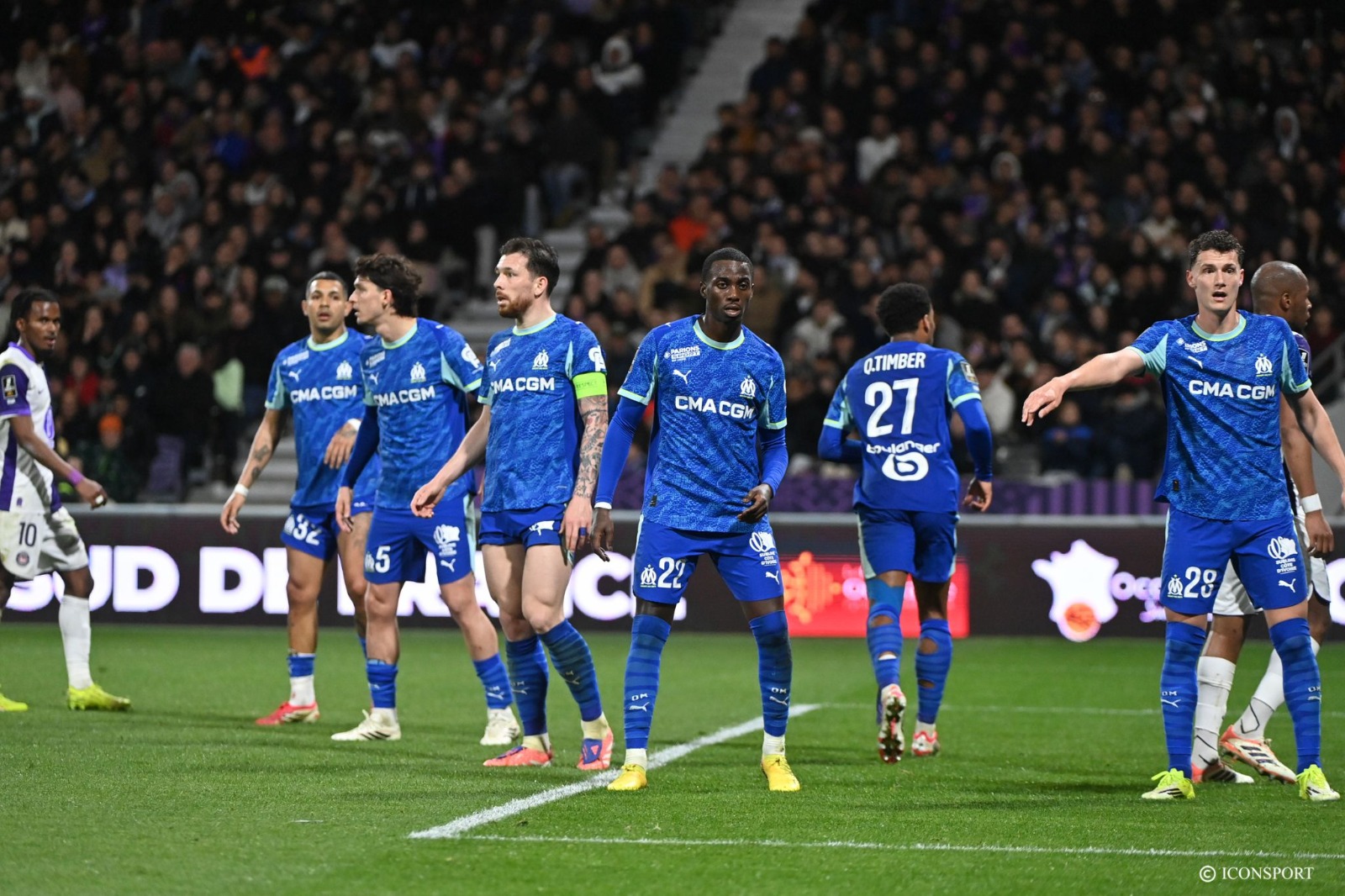 Ligue 1 (J25) : l’OM s’impose à Toulouse et revient sur le podium