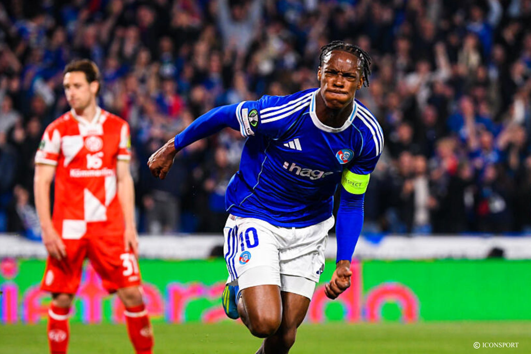 Ligue Conférence : Emmanuel Emegha, heureux de la qualification de Strasbourg