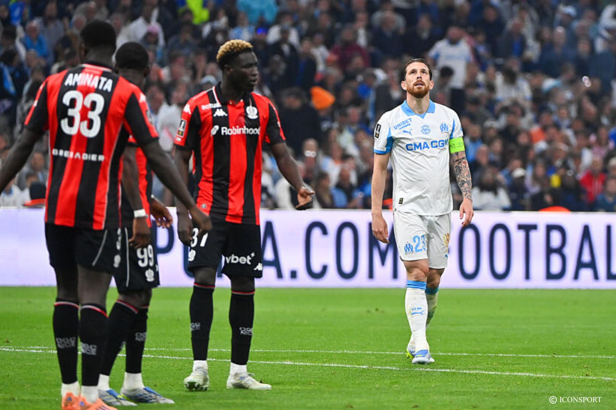 Direct Marseille-Nice : penalty pour Nice (1-0)